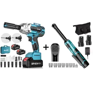 Seesii 1/2'' WH700 3-In-1 Impact Wrench + 3/8" Ratchet Wrench