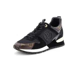 Pre-owned Louis Vuitton Women's Run Away Sneakers Mesh with Monogram Canvas and Suede by Rebag