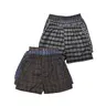 6 Pack Men's 100% Cotton Boxer Shorts Random Mixed Color Relaxed Fit Boxers Breathable Underwear Button Fly Pouch Elastic Waist Undershorts Menswear