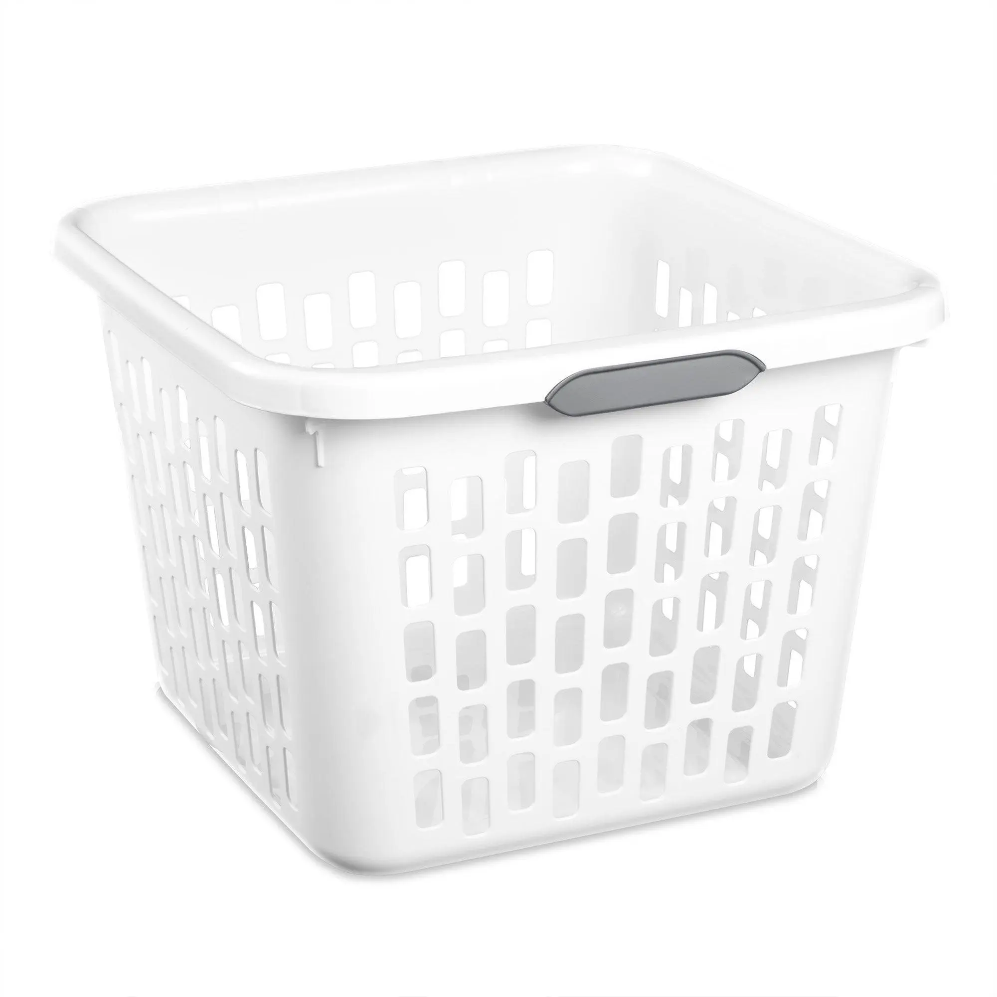 Sterilite Laundry Basket, 1.5 Bushel Plastic Hamper with Handles, White, 18 Pack Sterilite Laundry Basket, 1.5 Bushel Plastic Hamper with Handles, White, 18 Pack