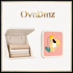 Hidden Wall Cabinet - Decorative Wall Art Cabinet with Latch Seal & Pull-Out Design, Adjustable Collapsible Foldable Storage for Living Room Bathroom, Fits Tiny Tablet, Baseball Cap, Pill, Craft Items lady clothes mini box Standing Wooden Jewelry