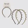 Recycled Plastic Zig Zag Headband 2pc - Neutral