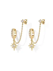 Star Design Earrings, Stud Earring Jewelry, Fashionable Earrings for Women, Trendy All-match & Exquisite Jewelry for Birthday Gift