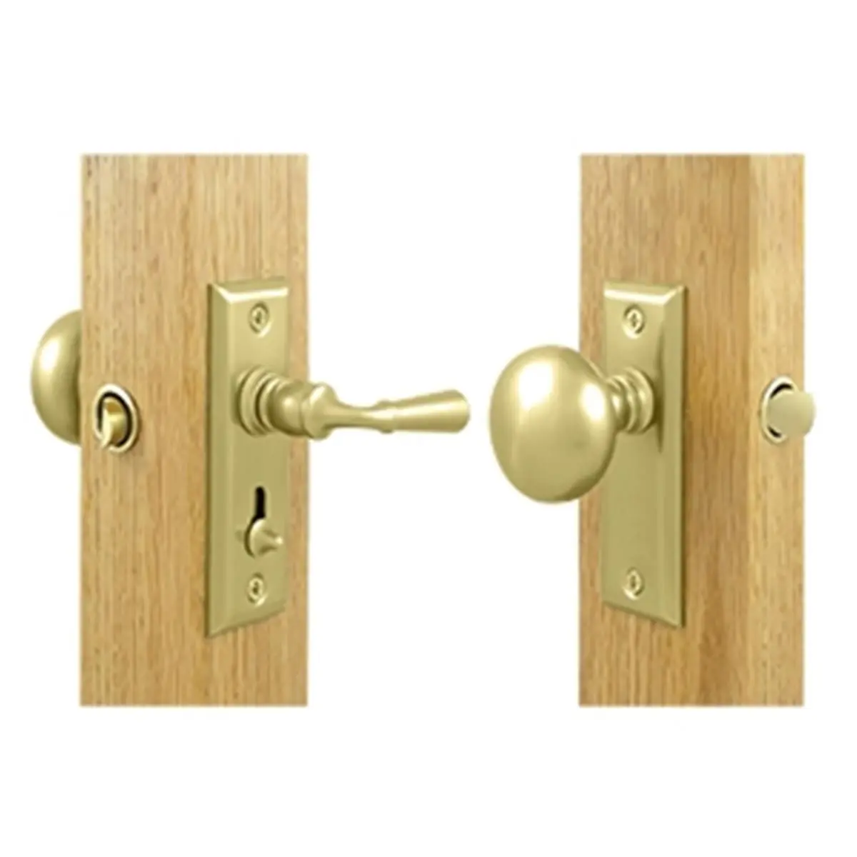 Rectangular Storm Door Latch Tubular Lock, Bright