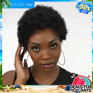 Dultev 13x6 Glueless Pixie Cut Wigs 009  for Women 180% Density Glueless Lace Front Layered Luxury Beauty HD Human Hair Wig#DealsForYou summerwins