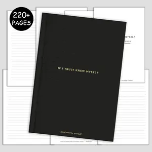 If I Truly Knew Myself Hardcover Executive Notebook - 220+ Pages with Guided Self-Discovery Prompts - Personal Growth Journey to Explore Identity & Document the Path Back to Your Authentic Self