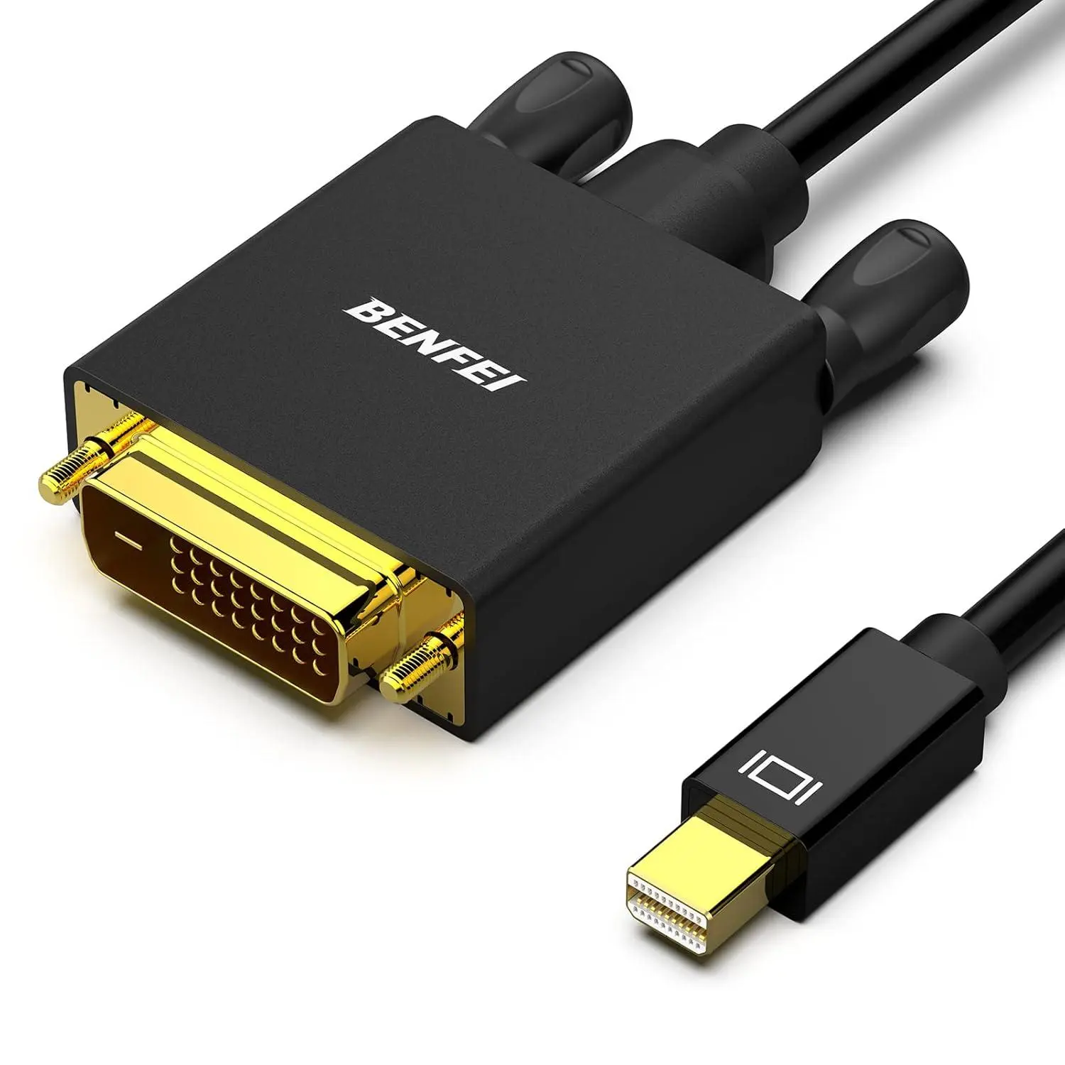 BENFEI Mini Displayport to DVI Cable, Mini DP to DVI 1.83M Cable Male to Male Gold-Plated Cord for Macbook, Imac(Lg51) Surface Pro and Laptop