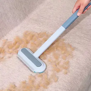 [4 in 1] Pet Hair Removal Tool with Long Handle for Efficient Cleaning of Carpets and Upholstery Multi-functional Effective on Carpets Clothing Bedding Cleaner for Dog and Cat Hair cepillo  quitapelos