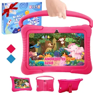 7 Inch Android 15 with Parental Control, 3+32GB Storage Learning Tablet for Kids