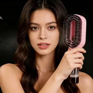 Spray Comb, Styling Comb, Innovative Spray Styling Comb for Dry and Wet Hair, Non-Tangling Nylon Bristles, Easy to Use, Abs Plastic Handle, Anti-Static, Salon Tool