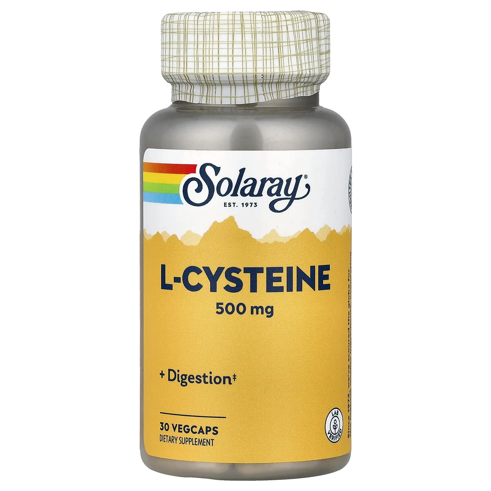 Solaray L-Cysteine, 500 mg, 30 VegCaps