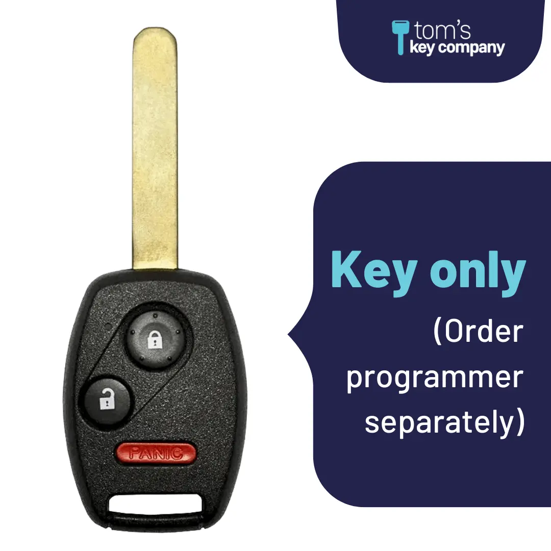 Honda Civic 2006-2011 & Honda Odyssey 2011-2017 Key and Keyless Entry Remote - 3 Button (N5F-S0084A-3B)