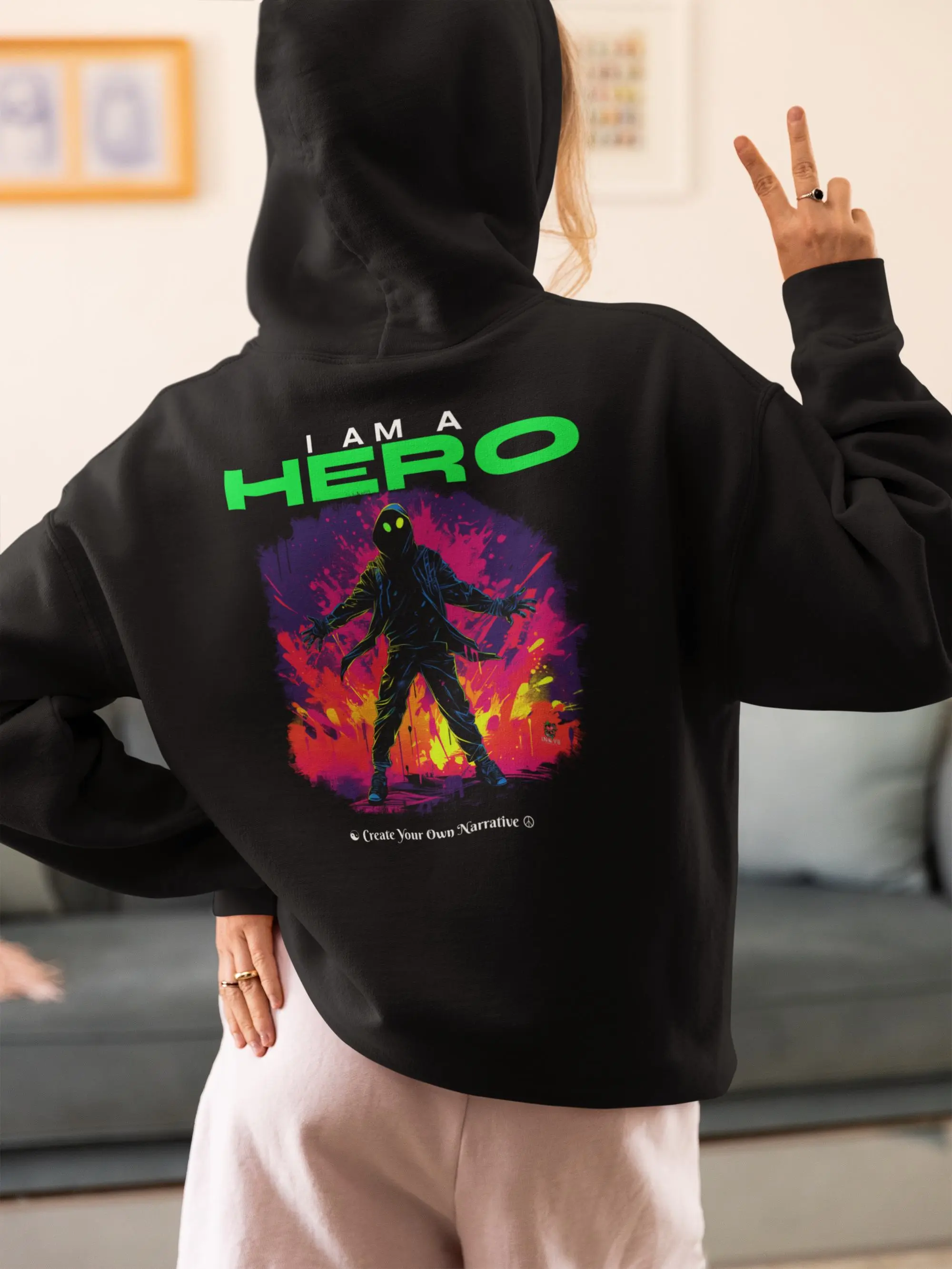 I AM A HERO :Spiderverse : Far From Home: Multiverse : No way Home Hoodie FanGear