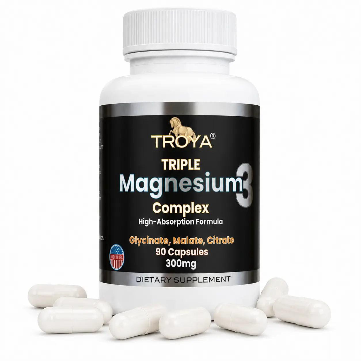 Troya Triple Complex Magnesium –Glycinate, Citrate & Malate