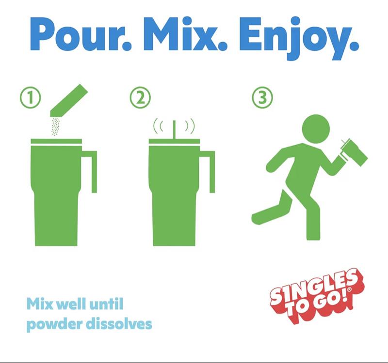 Sonic Singles To Go Limeade Variety Pack, Watertok Powdered Drink Mix, Includes 3 Flavors, Limeade, Cherry and Strawberry 1 Box (40 Servings)