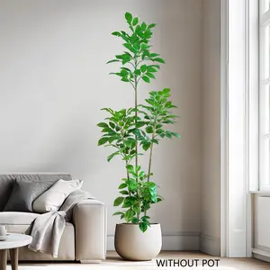 Artificial Ficus Tree 105-240cm, Realistic Fake Plant Decor, Modern Minimalist Style, Indoor & Outdoor Home Office Decoration, Fake Green Plant