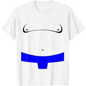 Sumo Wrestler Blue Mawashi Wrestling Halloween Costume T-Shirt