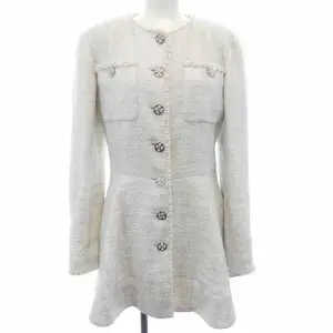Pre-owned CHANEL Cotton Small Leather Goods Collarless Jacket
