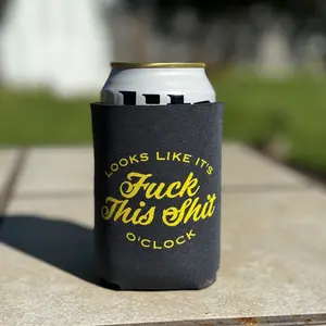 F This S O'Clock Koozie with F'it back side Drinkware Multicolor