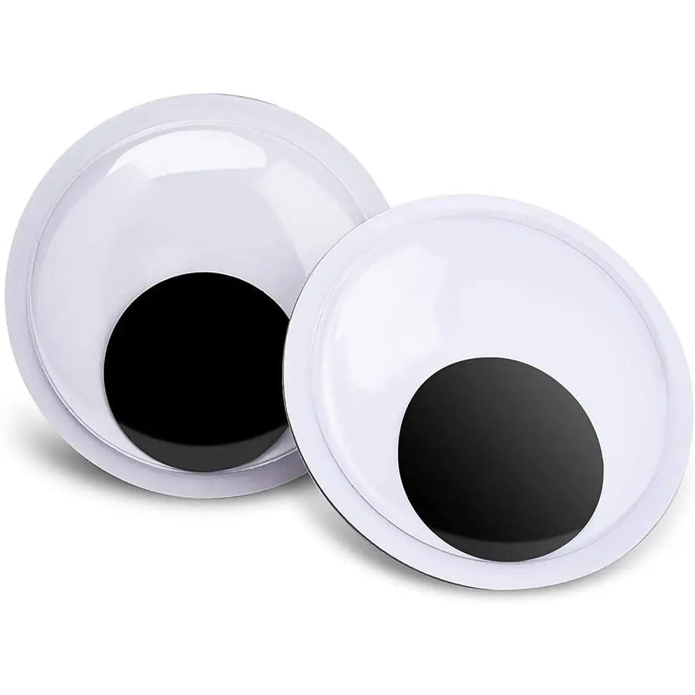 7.5inch Giant Googly Wiggle Eyes with Self Adhesive,Large Eyes 2 Pack for Christmas Tree Party Decorations