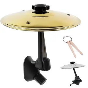 Car Mini crash Cymbal with  Mini Drum sticks, Car Cymbal Drum Air Vent Drum Accessories Lnterior, Platillo De Bateria Para Auto, Make Your Driving More Fun, Easy Installation And Rugged, Percussion Instrument, Suitable For All Types Of Vehicles