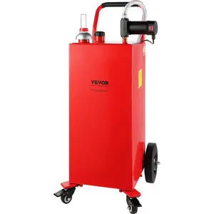 VEVOR 30 Gallon Fuel Caddy, TikTokShopBlackFriday, 23.5 L/min, 180W Portable Storage Tank Container with Electric Pump Wheels, Fuel Transfer Storage Tank for Diesel Lubricating Oil Machine Oil Car Mowers Boat Motorcycle