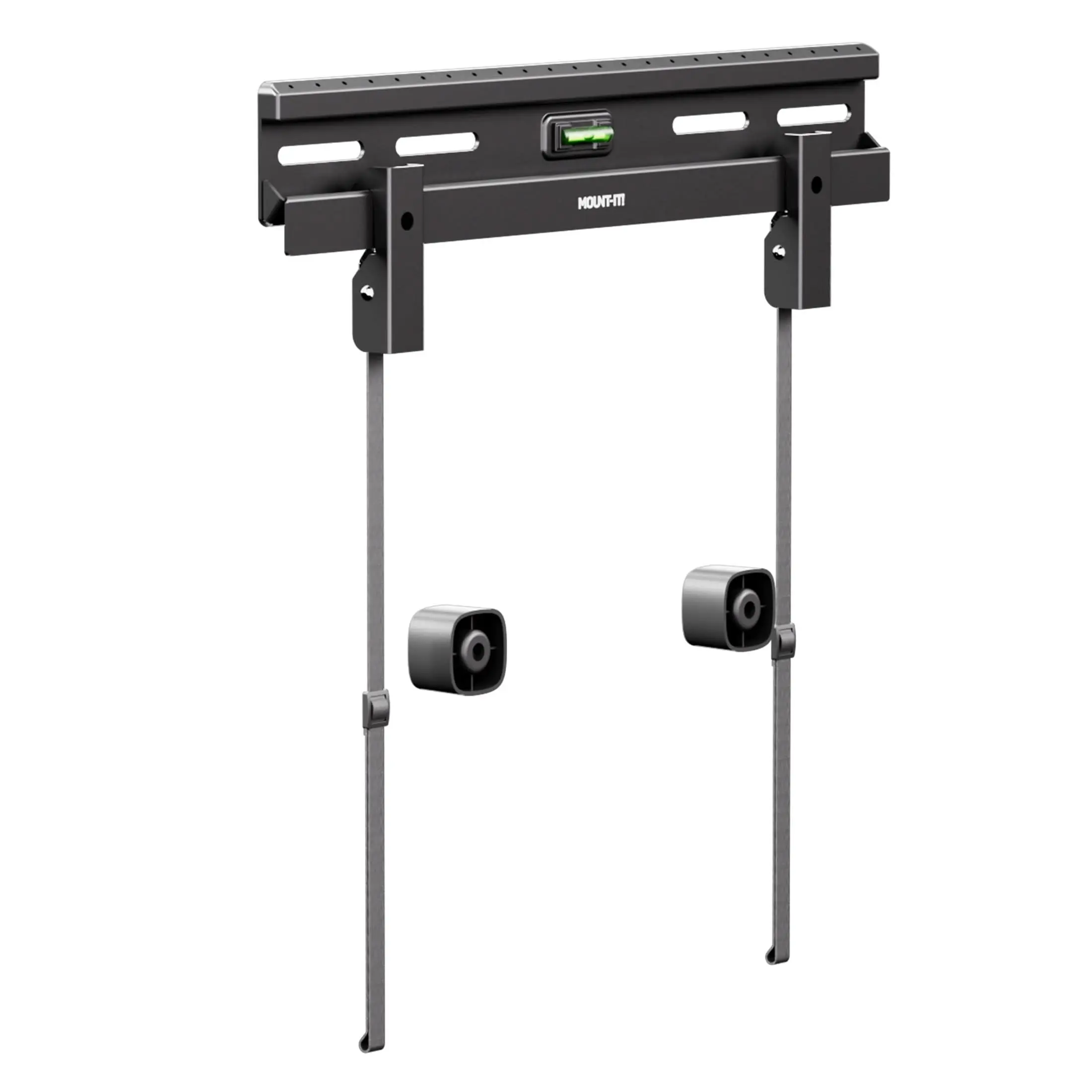 No Stud TV Wall Mount for Drywall | Renter Friendly Low Profile TV Mount | 77 lb Drywall Support | Easy Install with Bubble Level
