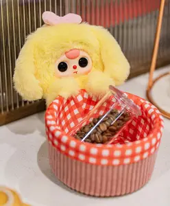 Baby Three Plush Storage Basket Blind Box