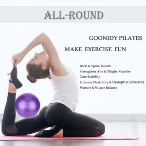 Small Pilates Ball, Therapy Ball, Mini Workout Ball, Core Ball, 9 Inch Small Exercise Ball, Mini Bender Ball, Pilates, Yoga, Workout, Bender, Core Training and Physical Therapy, Improves Balance