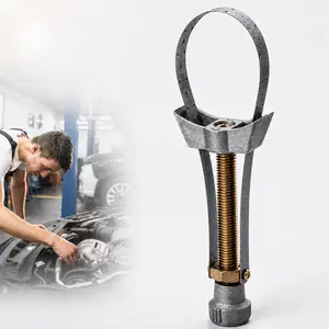 NEW Car Oil Filter Wrench, Auto Car Diameter Adjustable Oil Filter Removal Strap Wrench Tool, Engine oil filter, wrench, filter, oil change, disassembly and assembly tool, adjustable car oil steel strap wrench