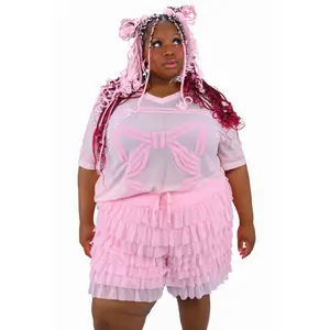 Lola Ruffle Shorts - Pink