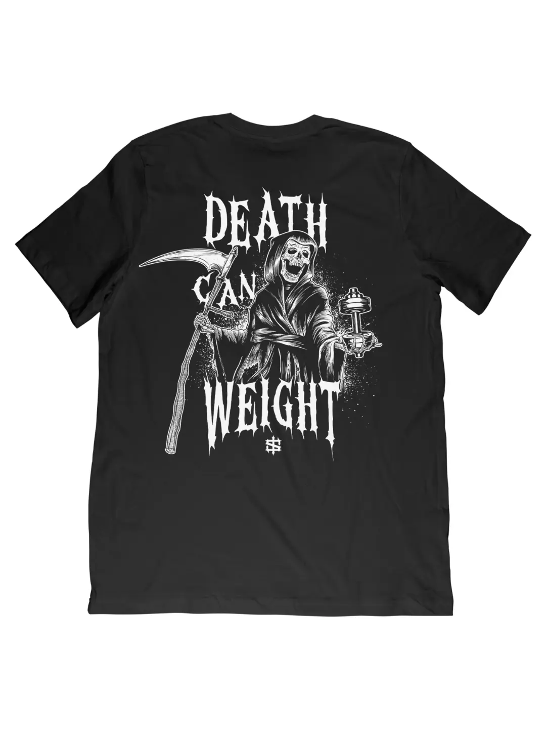 Death Can Weight Tee for Men - Cotton T-shirt - Collar Soft Menswear Tshirt