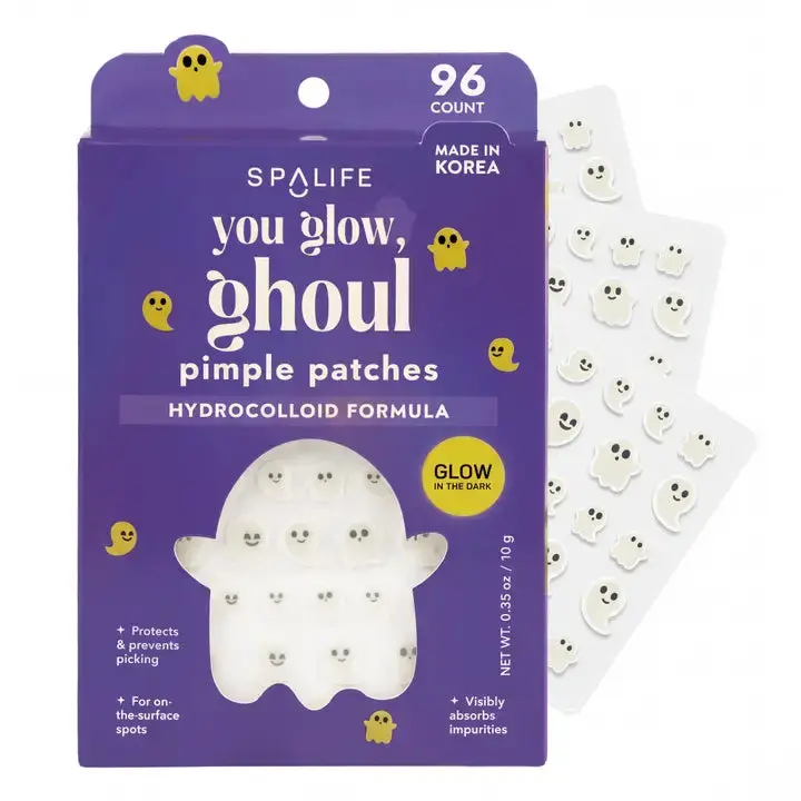 You Glow, Ghoul Pimple Patches Ghost Halloween Goth Skincare