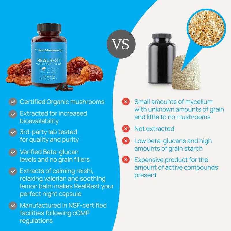 RealRest - Reishi, Valerian Root, and Lemon Balm