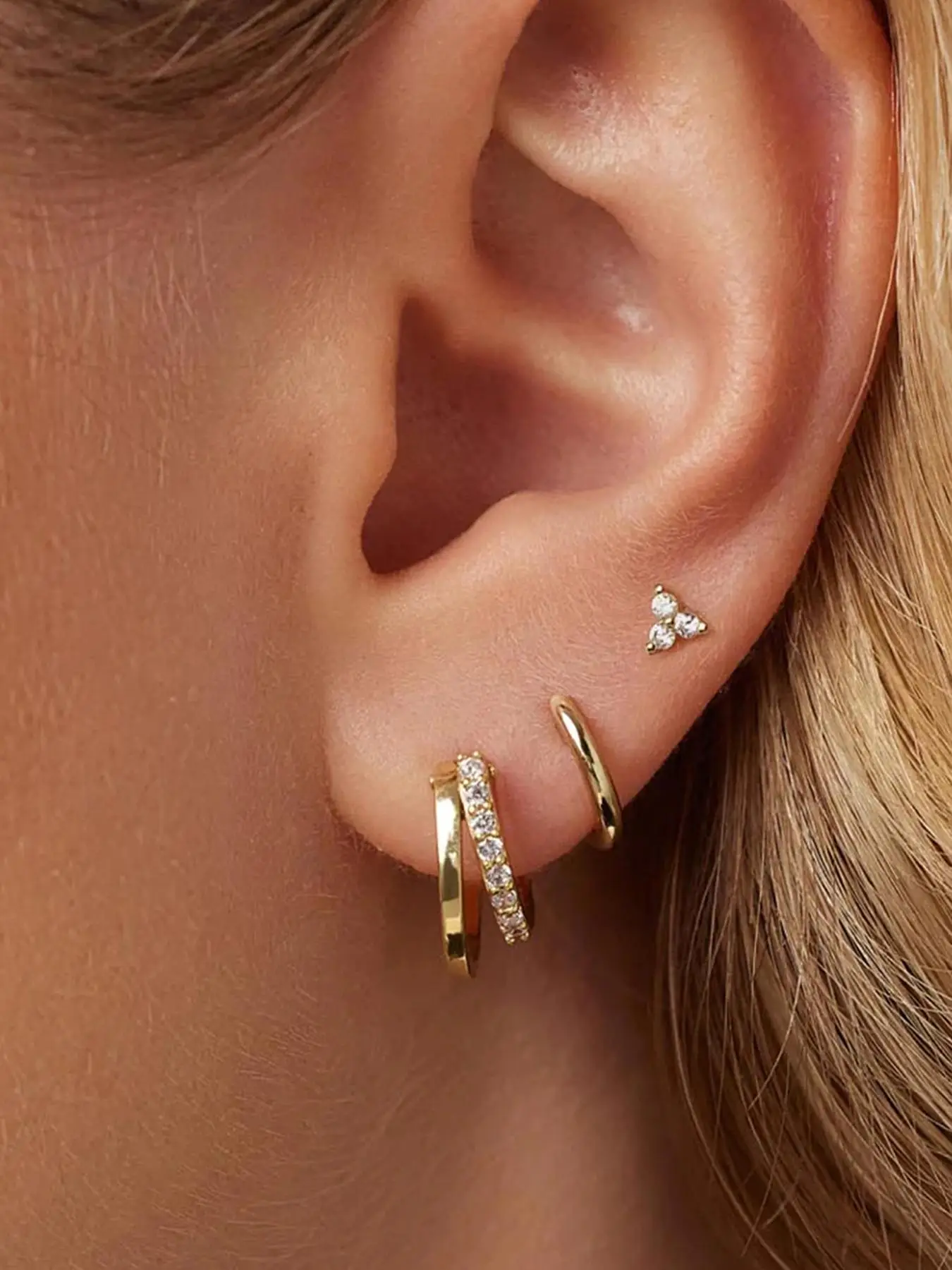 925 Sterling Silver Women's Elegant Rhinestone Decor Earrings Set, Fashion Jewelry for Party, Daily Clothing Decor, Trendy & Exquisite Jewelry for Gif