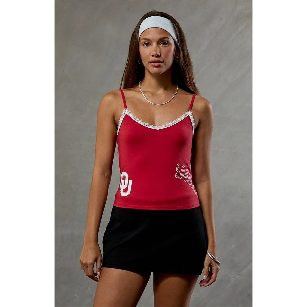 WILD COLLECTIVE Women's Oklahoma Sooners Lace Cami