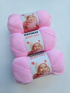 3PACK Bernat Softee Baby Yarn,  5oz/140g Acrylic Light Weight Yarn