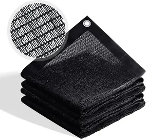 A 10-foot by 13-foot black sunshade net, a durable one equipped with edge fixation devices for easy installation and use, is suitable for greenhouses, chicken coops, barns, dog houses, gardens and plant shading - it is a multi-functional sunshade net.