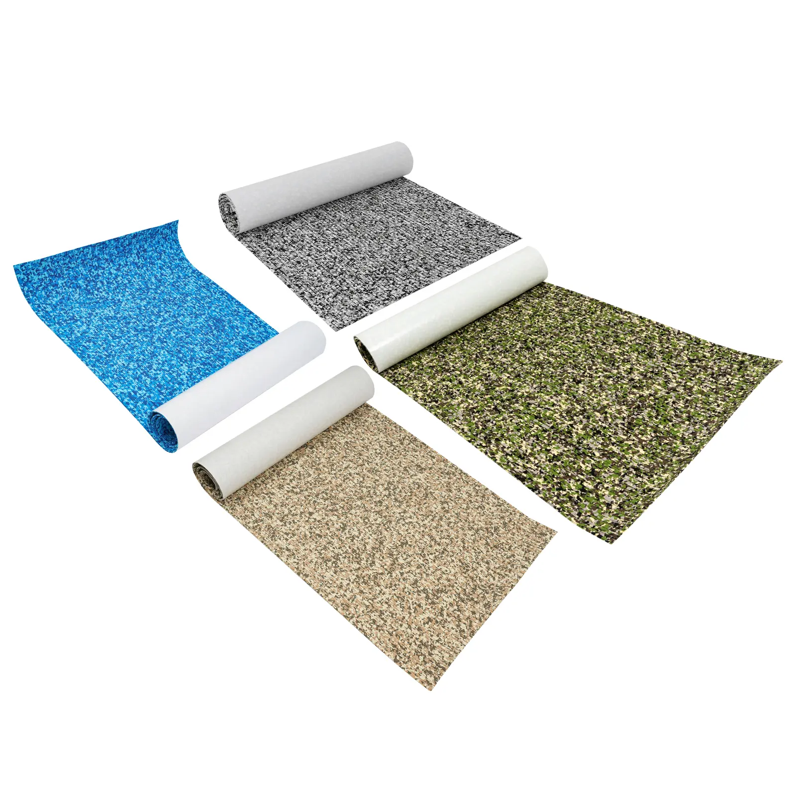 EVA 5mm Thick Camouflage Striped Patterned Floor Mat - Non-Slip Waterproof Lightweight Marine Boat Accessory for Jon Boat, RV, Outdoor/Patio Use, Lightweight Mat, Patterned Floor Mats