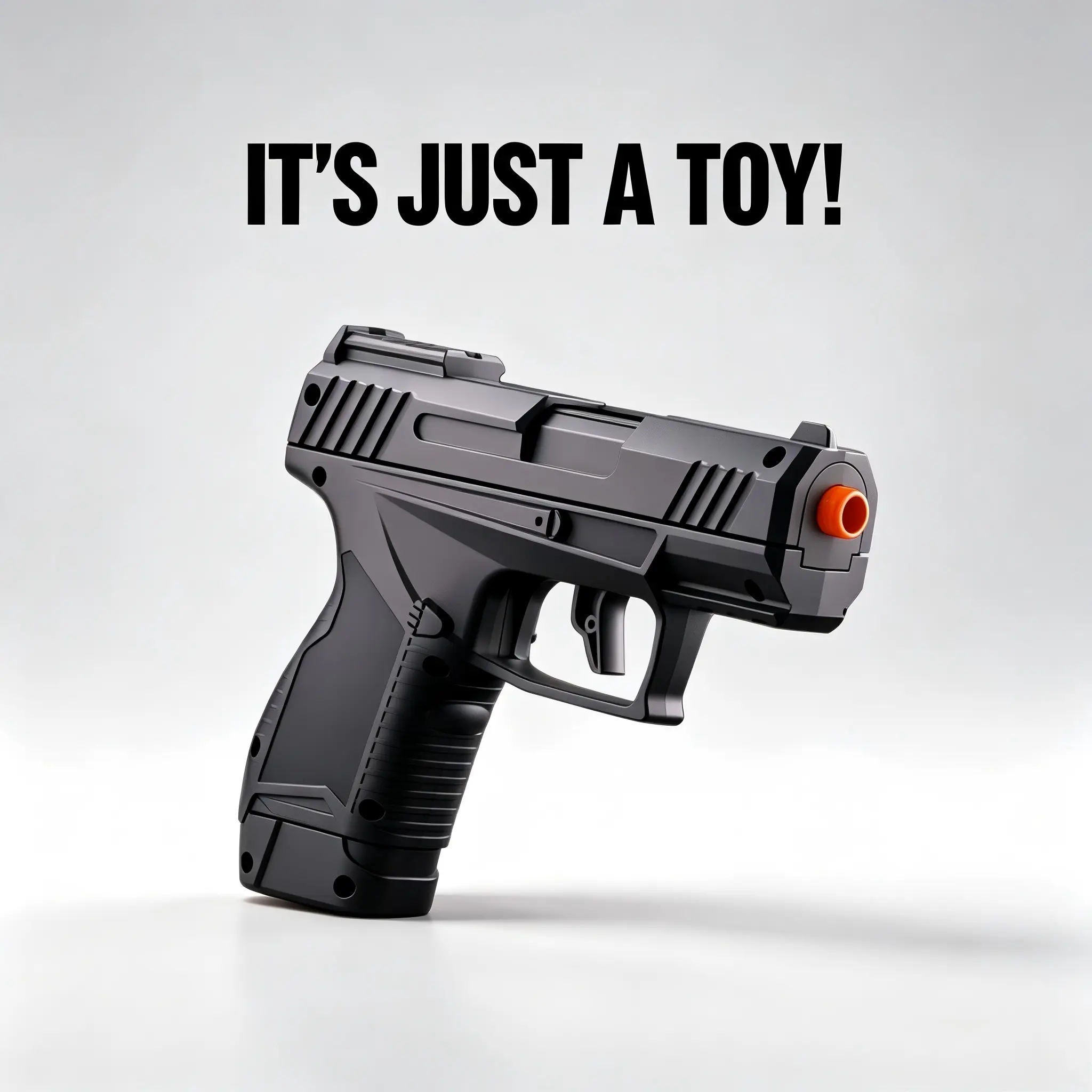 Foam Dart Gun with Ejectable Cartridges, a manual toy; safe EVA soft darts suitable for indoor and outdoor use; a great gift for teens and boys ages 14 and up
