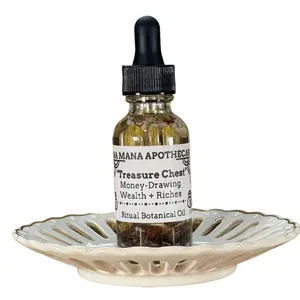 Sana Mana Apothecary “Treasure Chest" Money-Drawing Wealth Riches Ritual Botanical Oil Handcrafted Herbal Blend US Made