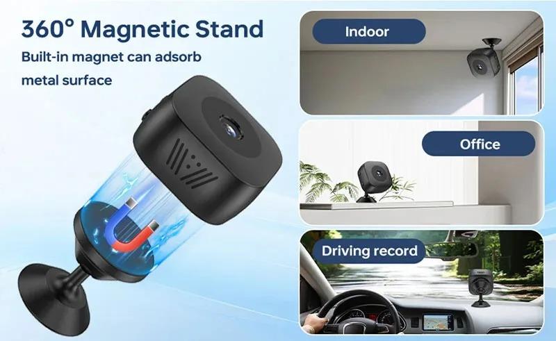 Security Camera  Mini Full Color Night Vision High Definition WiFi Monitor Waterproof Motion Detect Surveillance Smart Home