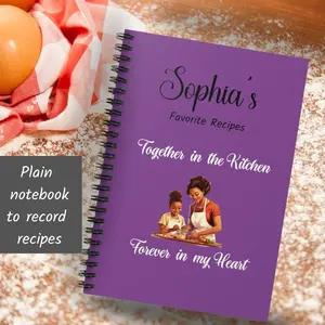 Purple  mommy daughter recipe book