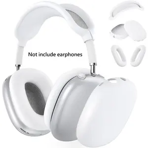 Tpu Headphone Case for Apple AirPods Max, Silicone Protective Cover, Ear Cushion Protector, Headphone Storage, Compatible with AirPods Max Accessories