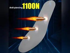 1Pairs Safety Insoles for shoes Tungsten Steel Plate Anti-nail Anti-piercing Foot Larbor Protection Insoles