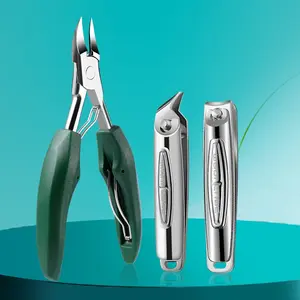 German Style Nail Clippers Set, 3-Piece Toenail Trimmer Kit, Sharp Eagle Beak Scissors, Thick Toe Nails Care Tool