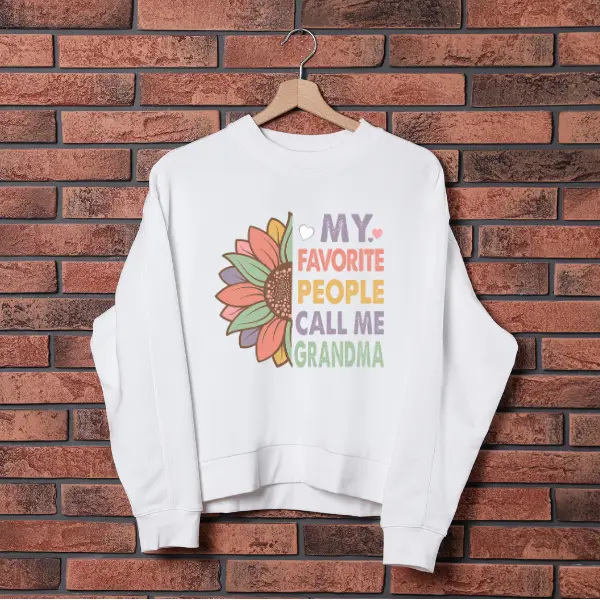 My Favorite People Call Me Grandma Sweater, Favorite Grandma Sweater, Best Grandma Ever Sweater, Grandma Love Sweater, Grandma Flower Sweater