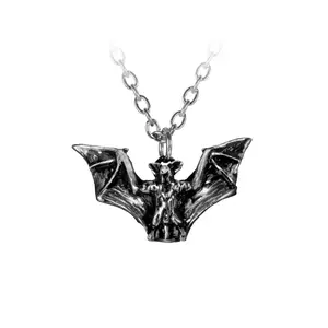 Pewter Mini Vampire Bat Necklace