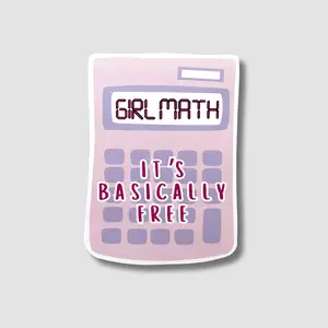 Girl Math Sticker