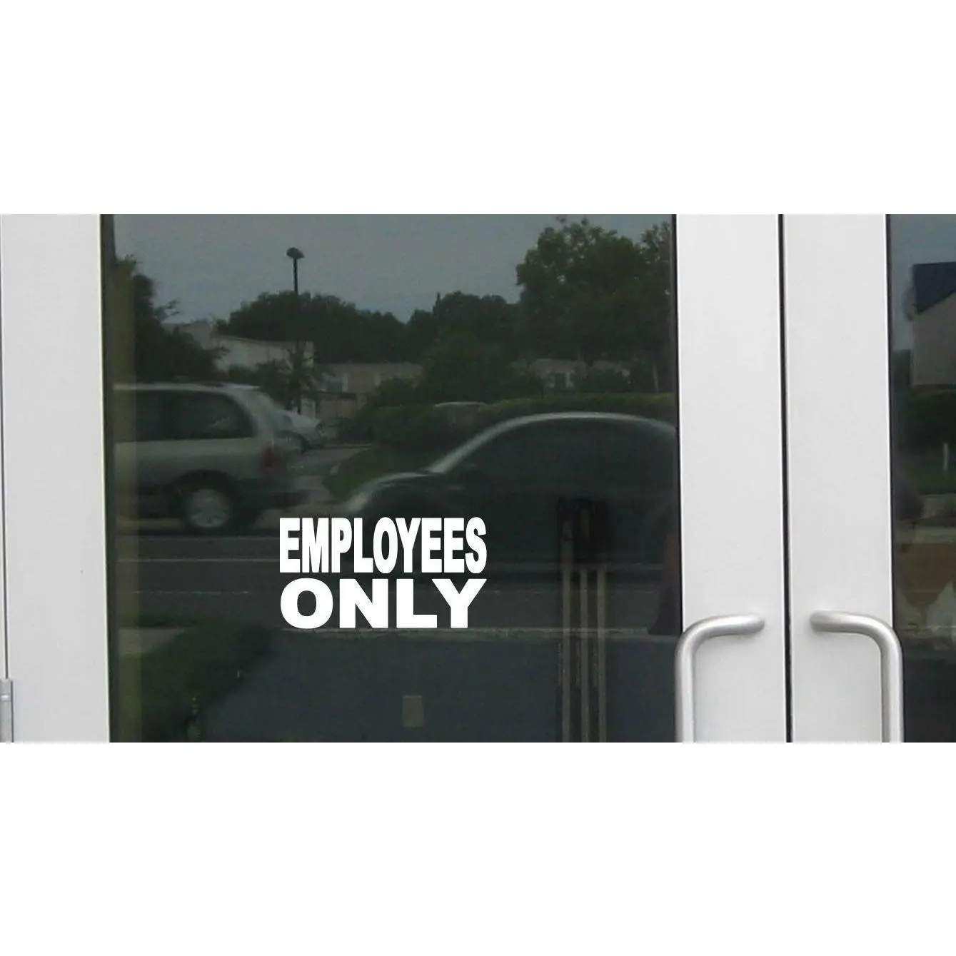 Employees Only J888 8 inch business store sign Decal
